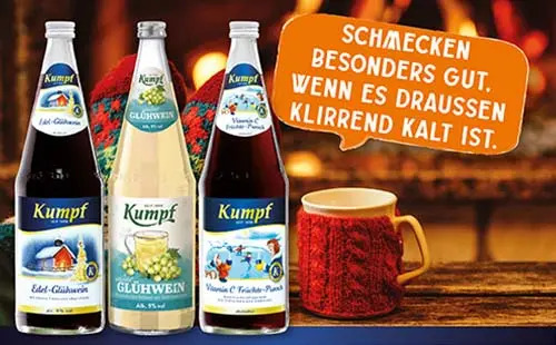 Kumpf Edel-Glühwein, Weißer & Vitamin C Früchte-Punsch